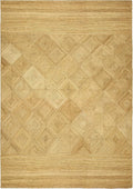 Premium Quality Jute Rug 3 Square Kilim Area Rug Hand Braided Jute Geometric Pattern Beige Hand Woven Boho Flatweave Carpet Indoor Outdoor Rugs for Kitchen Garden Terrace Yoga Mat