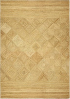 Premium Quality Jute Rug 2.6x4 Kilim Runner Rug Hand Braided Jute Geometric Pattern Beige Hand Woven Boho Flatweave Carpet Indoor Outdoor Rugs for Bedside Runner Kitchen, Entryway