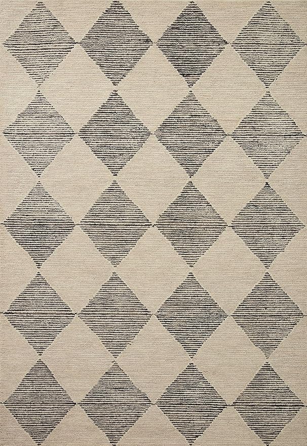 Loloi Chris Loves Julia Francis Collection FRA-01 Beige/Charcoal 2'-6" x 9'-9" Runner Rug