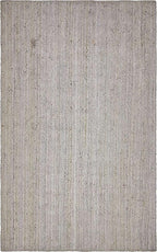 Unique Loom Braided Jute Collection Area Rug - Dhaka (5' 1" x 8' Rectangle, Gray)