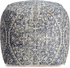 Anji Mountain Pouf Ottoman Foot Rest, Handmade Ottoman Pouf, Comfortable Foot Stool, Decorative Floor Seating for Living Room Decor, Bedroom & Home Décor Accent - Hanalei