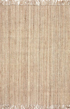 Nuloom Daniela Natural, 9'6" x 13'6", Handmade, Jute, Tassel, Soft and Textured, High Traffic, Stain Resistant, Easy Clean, Durable Area Rug for Bedroom, Living Room, Dining Space, Foyer, Entryway