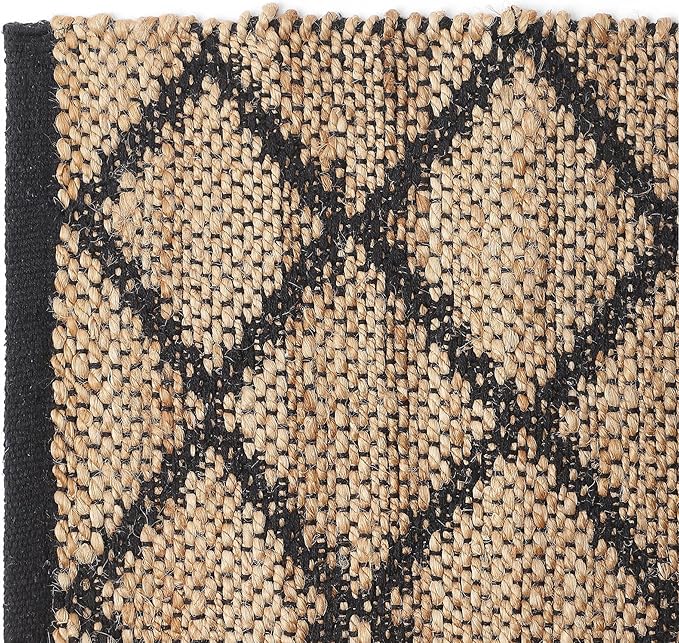 · REDEARTH · Jute Cotton Area Rug - 2'x3' Rectangular Rug, Sustainable Handwoven, Non-Shedding, Soft & Durable – Reversible, Neutral Tones for Home Décor in Living Room, Dining Room, Bedroom, Set of 2