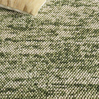 SAFAVIEH Area Rug 4x6 - Natura Collection - Green & Ivory, Handmade Wool Blend, Textured Design, Ideal for Living Room, Bedroom, Dining Space (NAT425Y)