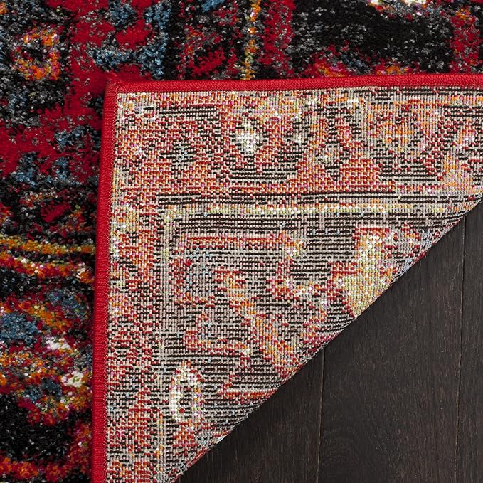 SAFAVIEH Vintage Hamadan Collection Runner Rug - 2'3" x 10', Red & Multi, Traditional Persian Design, Non-Shedding & Easy to Clean, Ideal for Hallway, Foyer, Entryway, Bedroom (VTH211A)