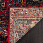 SAFAVIEH Vintage Hamadan Collection Accent Rug - 2'7" x 5', Red & Multi, Traditional Persian Design, Non-Shedding & Easy to Clean, Ideal for Front Door, Kitchen, Entryway, Foyer (VTH211A)