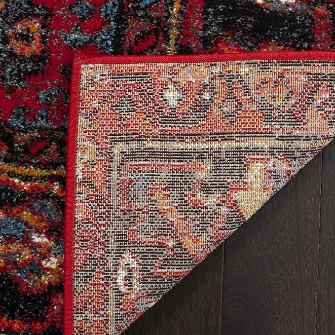SAFAVIEH Vintage Hamadan Collection Area Rug - 10'6" x 14', Red & Multi, Traditional Persian Design, Non-Shedding & Easy to Clean, Ideal for Living Room, Bedroom, Dining Space (VTH211A)