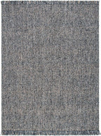 SAFAVIEH Natural Fiber Collection Area Rug - 10' x 14', Charcoal & Natural, Handmade Woven Fringe Jute, Ideal for High Traffic Areas in Living Room, Bedroom (NF826H)