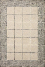 Loloi Chris Loves Julia Francis Collection FRA-02 Cream/Black 3'-6" x 5'-6" Accent Rug