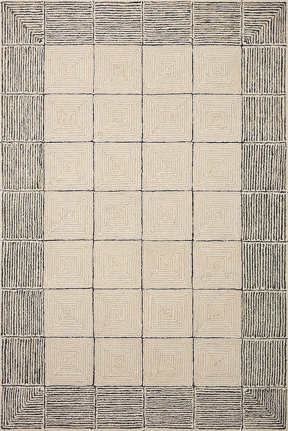 Loloi Chris Loves Julia Francis Collection FRA-02 Cream/Black 2'-0" x 5'-0" Accent Rug
