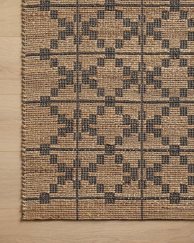 Loloi Chris Loves Julia Judy Collection JUD-05 Natural/Graphite 2'-6" x 7'-6" Runner Rug