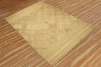 Premium Quality Jute Rug 3 Square Kilim Area Rug Hand Braided Jute Geometric Pattern Beige Hand Woven Boho Flatweave Carpet Indoor Outdoor Rugs for Kitchen Garden Terrace Yoga Mat