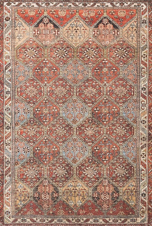 Loloi Loren Collection LQ-16 Spice/Multi 5'-0" x 7'-6" Area Rug