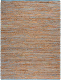 SAFAVIEH Area Rug 8x10 - Cape Cod Collection - Large - Blue & Natural, Handmade Jute & Cotton, Ideal for Living Room, Bedroom, Dining Space (CAP236M)