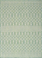 Nourison Home Positano Blue Green 5' x 7' Area Rug - Easy Clean, Non Shedding, Bed Room, Living Room, Dining Room, Kitchen (5' x 7')