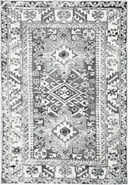 SAFAVIEH Area Rug 4x6 - Vintage Hamadan Collection - Grey & Ivory, Traditional Persian Design, Non-Shedding & Easy to Clean, Ideal for Living Room, Bedroom, Dining Space (VTH211G)