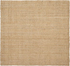 SAFAVIEH Area Rug 5' Square - Natural Fiber Collection - Natural Brown, Handmade Jute, Basketweave Design (NF401A)