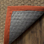 SAFAVIEH Area Rug 5x8 - Natural Fiber Collection - Natural & Rust, Seagrass, Basketweave Pattern with Border (NF114Y)
