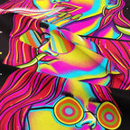 Trippy Tapestry Blacklight Tapestry for Bedroom Weed Decor Marijuana Cannabis Poster Smoking Tapestries Hippie Hippy Wall Tapestries Cool Asf Trippy Room Decor Weed Accessories Gifts 80"x 60"