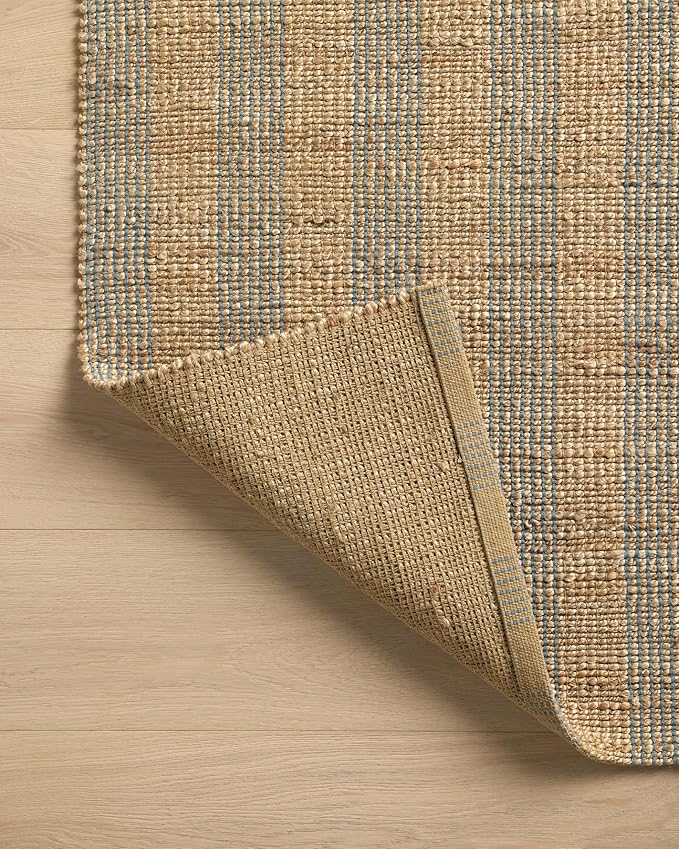 Loloi Chris Loves Julia Judy Collection JUD-04 Natural/Sky 2'-6" x 7'-6" Runner Rug