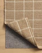 Loloi Chris Loves Julia Fletcher Collection FLE-01 Natural/Ivory 5'-0" x 7'-6", .37" Pile Height, Area Rug