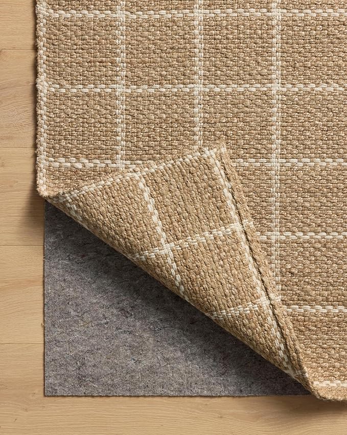 Loloi Chris Loves Julia Fletcher Collection FLE-01 Natural/Ivory 8'-6" x 11'-6", .37" Pile Height, Area Rug