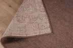 CAMILSON Easy Jute Rug 9x12, Indoor Outdoor Brown Color Fiber Area Rugs for Living Room Patio and Kitchen Rug, Solid Boho Woven Design, Easy-Cleaning, Washable Outside Carpet Alfombras (9 x 12)