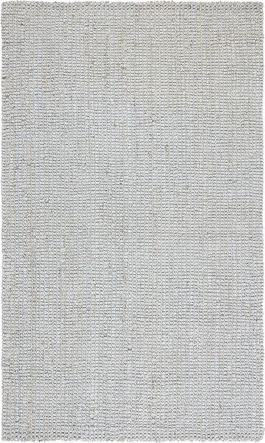 SAFAVIEH Natural Fiber Collection Accent Rug - 2'3" x 4', Grey, Handmade Farmhouse Jute, Ideal for High Traffic Areas in Entryway, Living Room, Bedroom (NF730F)