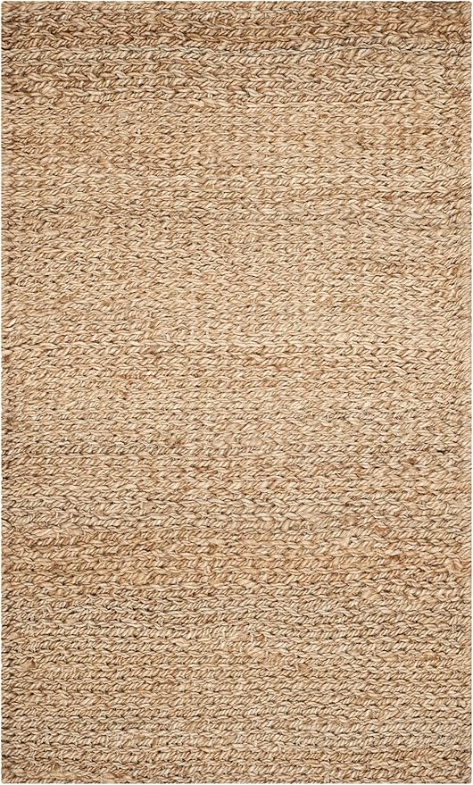 SAFAVIEH Natural Fiber Collection Accent Rug - 3' x 5', Natural, Handmade Farmhouse Jute, Ideal for High Traffic Areas in Entryway, Living Room, Bedroom (NF732A)