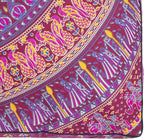 Popular Handicrafts Floor Pillow Cushion Cover - Hippie Mandala Square Ottoman Indian Elephant Camel Daybed Oversized Cotton Cushion Cover with Heavy Duty Zipper - Dog-Pets Bed, 35" Maroon Pink