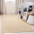 Martha Stewart SAFAVIEH x Collection Area Rug - 6' x 8', Beige & Ivory, Sisal & Jute, Ideal for Living Room, Bedroom, Dining Space (MSR9501C)