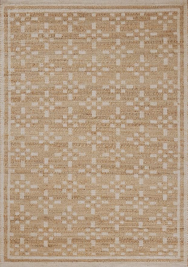 Loloi Chris Loves Julia Judy Collection JUD-07 Natural/Ivory 2'-6" x 7'-6" Runner Rug