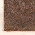 Rugs USA Juniper Tiled Jute Area Rug, 7'6" x 9'6", Dark Brown