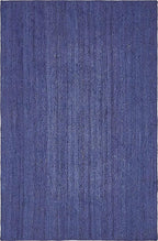 Unique Loom Braided Jute Collection Area Rug - Dhaka (5' 1" x 8' Rectangle, Navy Blue)