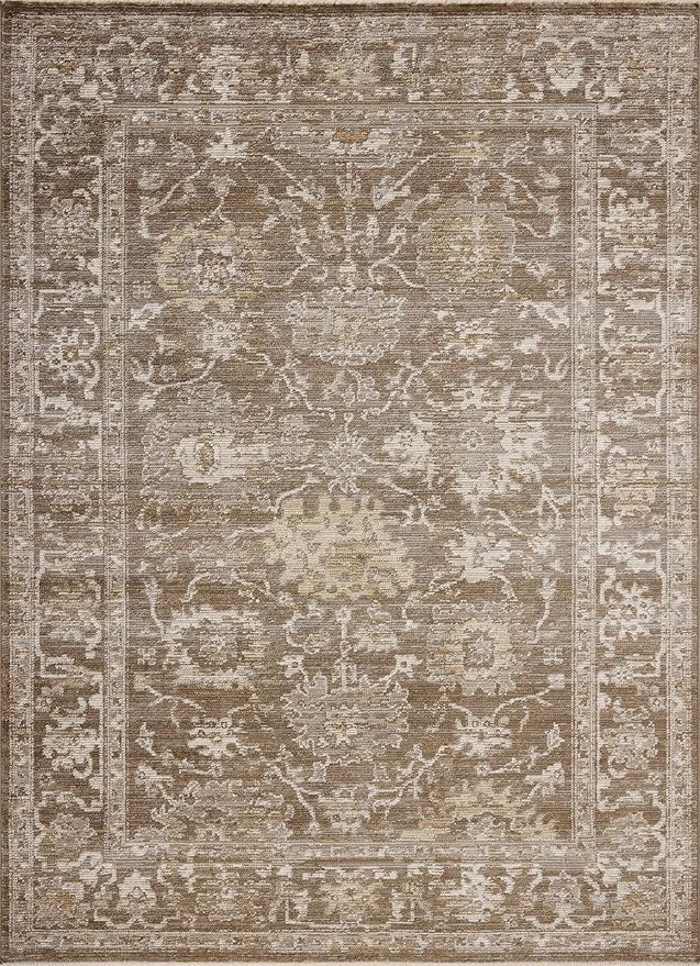Loloi Magnolia Home by Joanna Gaines Pace Collection PAC-01 Bark/Natural 5'-3" x 7'-6" Area Rug