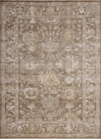 Loloi Magnolia Home by Joanna Gaines Pace Collection PAC-01 Bark/Natural 7'-8" x 7'-8" Round Area Rug