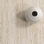 nuLOOM 12x18 Rigo Jute Hand Woven Area Rug, Off White, Solid Farmhouse Design, Natural Fiber, For Bedroom, Living Room, Dining Room, Hallway, Office, Kitchen, Entryway