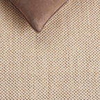 SAFAVIEH Area Rug 8' Square - Natural Fiber Collection - Maize & Black, Sisal, Woven Design with Border (NF141A)
