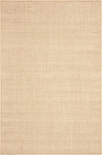 Martha Stewart x SAFAVIEH Area Rug Collection - 5' x 8', Beige & Ivory, Sisal & Jute, Farmhouse Style, Ideal for Living Room, Bedroom, Office, Dining Space (MSR9501C)