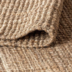 JONATHAN Y Pata Hand Woven Chunky Jute Natural Indoor Area Rug, 4x6, Bohemian, Rustic, Cottage, Easy-Cleaning for Living Room, Bedroom, Kitchen, Non-Shedding (NRF102A-4)