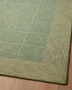 Loloi Chris Loves Julia Francis Collection FRA-02 Green/Natural 7'-9" x 9'-9" Area Rug