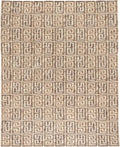Dash and Albert Auricula Handwoven Jute Rug, 8 X 10 Feet, Black/Neutral Geometric Pattern - Premium Luxury Hotel Quality Soft Breathable Hypoallergenic Machine Washable Easy Care All Season