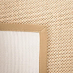 SAFAVIEH Natural Fiber Collection Runner Rug - 2'6" x 10', Maize & Linen Color, Sisal, Woven Design with Border (NF141B)