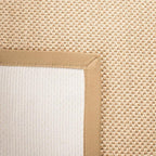 SAFAVIEH Area Rug 2x3 - Natural Fiber Collection - Maize & Linen Color, Sisal, Woven Design with Border (NF141B)