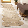SAFAVIEH Natural Fiber Collection Runner Rug - 2'3" x 6', Natural, Handmade Farmhouse Rustic Country, Ideal for High Traffic Areas in Living Room, Bedroom (NF365B)