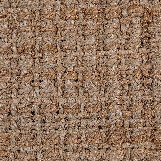 Hausattire Hand Woven Jute Runner Rug 22"x72" - Natural, Reversible Farmhouse Boho Rustic Area Runner Rugs for Hallway, Kitchen, Living Room, Bedroom | 6 Feet Long Decorative Floor Rugs
