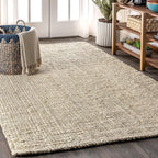 JONATHAN Y Pata Hand Woven Chunky Jute Light Ivory Indoor Area Rug, 12x18, Bohemian, Rustic, Cottage, Easy-Cleaning for Living Room, Bedroom, Kitchen, Non-Shedding (NRF102B-18)