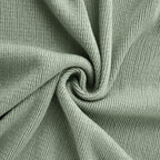 Vonty Sage Green Knitted Blanket with Tassels Fringe 50" x 60", Super Soft Knit Throw Blanket, Farmhouse Decorative Lightweight Blanket for Couch, Sofa, Bed