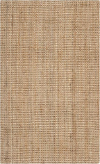 SAFAVIEH Natural Fiber Collection Accent Rug - 3' x 5', Natural, Handmade Farmhouse Jute, Ideal for High Traffic Areas in Entryway, Living Room, Bedroom (NF730C)