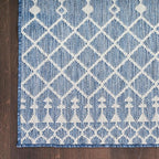 Nourison Home Positano Navy Blue 9' x 12' Area Rug - Easy Clean, Non Shedding, Bed Room, Living Room, Dining Room, Kitchen (9' x 12')